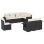 8-piece garden sofa set and black synthetic rattan cushions by , Garden sets - Ref: Foro24-3220435, Price: 494,31 €, Discount: %