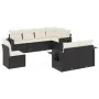 8-piece garden sofa set and black synthetic rattan cushions by , Garden sets - Ref: Foro24-3220435, Price: 520,43 €, Discount: %
