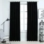 Blackout curtains with hooks 2 pcs black velvet 140x245 cm by vidaXL, Curtains and curtains - Ref: Foro24-134494, Price: 66,5...