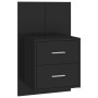 Black wall bedside table by vidaXL, Nightstands - Ref: Foro24-810991, Price: 53,26 €, Discount: %