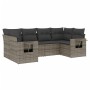 6-teiliges Gartenmöbel-Set und graue synthetische Rattankissen von , Gartensets - Ref: Foro24-3220579, Preis: 387,16 €, Rabat...
