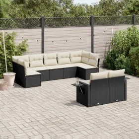 8-teiliges Gartensofa-Set und schwarze synthetische Rattankissen von , Gartensets - Ref: Foro24-3220615, Preis: 539,06 €, Rab...