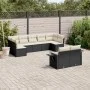 8-teiliges Gartensofa-Set und schwarze synthetische Rattankissen von , Gartensets - Ref: Foro24-3220615, Preis: 539,06 €, Rab...