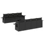 8-piece garden sofa set and black synthetic rattan cushions by , Garden sets - Ref: Foro24-3219944, Price: 584,16 €, Discount: %
