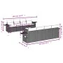 8-teiliges Gartensofa-Set und schwarze synthetische Rattankissen von , Gartensets - Ref: Foro24-3219944, Preis: 619,14 €, Rab...