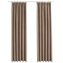 Verdunkelungsvorhänge mit Haken 2 Stück Taupe 140x245 cm von vidaXL, Vorhänge und Gardinen - Ref: Foro24-134481, Preis: 54,80...