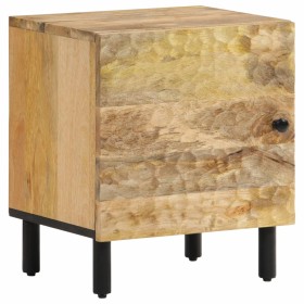 Mesita de noche de madera maciza de mango 40x33x46 cm