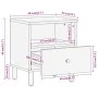 Mesitas de noche 2 uds madera maciza de mango 40x33x46 cm de , Mesitas de noche - Ref: Foro24-356898, Precio: 74,48 €, Descue...