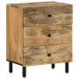 Solid mango wood bedside table 50x33x60 cm by , Nightstands - Ref: Foro24-356900, Price: 144,39 €, Discount: %