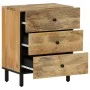 Solid mango wood bedside table 50x33x60 cm by , Nightstands - Ref: Foro24-356900, Price: 141,53 €, Discount: %