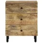 Solid mango wood bedside table 50x33x60 cm by , Nightstands - Ref: Foro24-356900, Price: 141,53 €, Discount: %