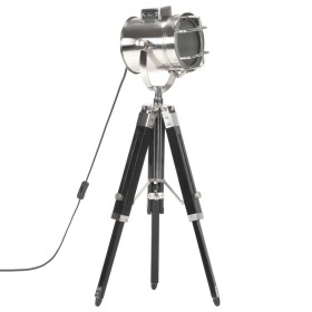 Floor lamp with solid wood tripod, black mango, 69 cm. by vidaXL, Lamps - Ref: Foro24-286108, Price: 75,10 €, Discount: %
