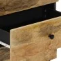Solid mango wood bedside table 50x33x60 cm by , Nightstands - Ref: Foro24-356900, Price: 141,53 €, Discount: %