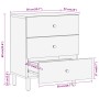 Solid mango wood bedside table 50x33x60 cm by , Nightstands - Ref: Foro24-356900, Price: 144,39 €, Discount: %