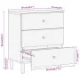 Solid mango wood bedside table 50x33x60 cm by , Nightstands - Ref: Foro24-356900, Price: 141,53 €, Discount: %