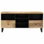 Solid mango wood TV cabinet 100x33x46 cm by , TV Furniture - Ref: Foro24-356909, Price: 79,13 €, Discount: %