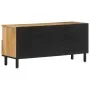 Solid mango wood TV cabinet 100x33x46 cm by , TV Furniture - Ref: Foro24-356909, Price: 79,13 €, Discount: %