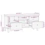 TV-Schrank aus massivem Mangoholz, 100 x 33 x 46 cm von , TV-Möbel - Ref: Foro24-356909, Preis: 79,13 €, Rabatt: %