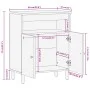 Armario auxiliar madera maciza de mango 60x33x75 cm de , Aparadores - Ref: Foro24-356916, Precio: 97,47 €, Descuento: %