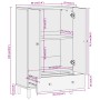 High sideboard solid mango wood 60x33x100 cm by , Sideboards - Ref: Foro24-356921, Price: 204,13 €, Discount: %