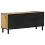 Solid mango wood TV cabinet 105x33x46 cm by , TV Furniture - Ref: Foro24-356891, Price: 89,94 €, Discount: %