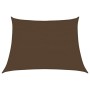 Toldo de vela HDPE marrón 160 g/m² 4/5x3 m