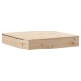 Arenero con tapa madera maciza de pino 111x111x19,5 cm de , Cajones de arena - Ref: Foro24-832606, Precio: 87,39 €, Descuento: %