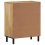 Beistellschrank aus massivem Mangoholz, 60 x 33 x 75 cm von , Sideboards - Ref: Foro24-356893, Preis: 131,54 €, Rabatt: %