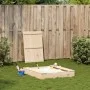 Sandbox with solid pine wood lid 111x111x19.5 cm by , sandboxes - Ref: Foro24-832606, Price: 83,90 €, Discount: %
