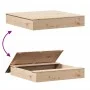 Sandbox with solid pine wood lid 111x111x19.5 cm by , sandboxes - Ref: Foro24-832606, Price: 83,90 €, Discount: %