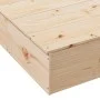 Sandbox with solid pine wood lid 111x111x19.5 cm by , sandboxes - Ref: Foro24-832606, Price: 83,90 €, Discount: %