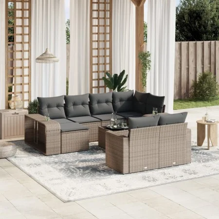 11-piece garden sofa set and gray synthetic rattan cushions by , Modular outdoor sofas - Ref: Foro24-3261300, Price: 611,22 €...