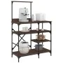 Braunes Küchenregal aus Metallwerkstoff, 90 x 40 x 132 cm von , Behälter für Küchenutensilien - Ref: Foro24-845420, Preis: 83...
