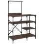 Braunes Küchenregal aus Metallwerkstoff, 90 x 40 x 132 cm von , Behälter für Küchenutensilien - Ref: Foro24-845420, Preis: 83...
