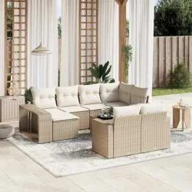 11-piece garden sofa set with beige synthetic rattan cushions by , Modular outdoor sofas - Ref: Foro24-3261298, Price: 677,66...