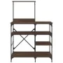 Braunes Küchenregal aus Metallwerkstoff, 90 x 40 x 132 cm von , Behälter für Küchenutensilien - Ref: Foro24-845420, Preis: 83...