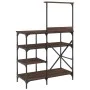Braunes Küchenregal aus Metallwerkstoff, 90 x 40 x 132 cm von , Behälter für Küchenutensilien - Ref: Foro24-845420, Preis: 83...