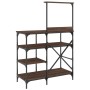 Braunes Küchenregal aus Metallwerkstoff, 90 x 40 x 132 cm von , Behälter für Küchenutensilien - Ref: Foro24-845420, Preis: 84...