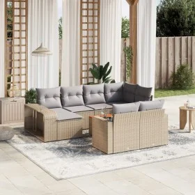 11-piece garden sofa set with beige synthetic rattan cushions by , Modular outdoor sofas - Ref: Foro24-3261309, Price: 636,04...