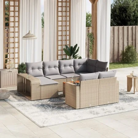 11-piece garden sofa set with beige synthetic rattan cushions by , Modular outdoor sofas - Ref: Foro24-3261309, Price: 636,04...