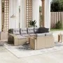 11-piece garden sofa set with beige synthetic rattan cushions by , Modular outdoor sofas - Ref: Foro24-3261309, Price: 636,04...