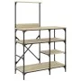 Küchenregal, Holztechnik, Metall, Eiche, 90 x 40 x 132 cm von , Behälter für Küchenutensilien - Ref: Foro24-845417, Preis: 80...