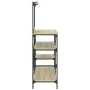 Küchenregal, Holztechnik, Metall, Eiche, 90 x 40 x 132 cm von , Behälter für Küchenutensilien - Ref: Foro24-845417, Preis: 80...