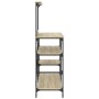 Küchenregal, Holztechnik, Metall, Eiche, 90 x 40 x 132 cm von , Behälter für Küchenutensilien - Ref: Foro24-845417, Preis: 81...