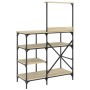 Küchenregal, Holztechnik, Metall, Eiche, 90 x 40 x 132 cm von , Behälter für Küchenutensilien - Ref: Foro24-845417, Preis: 81...