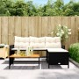 L-förmiges Gartensofa mit schwarzem PE-Rattantisch und Kissen von , Outdoor-Sofas - Ref: Foro24-365581, Preis: 231,13 €, Raba...