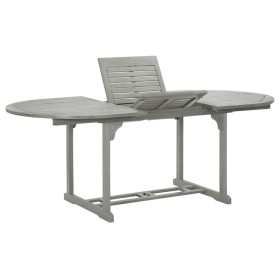 Gartentisch aus massivem grauem Akazienholz 200x100x75 cm von vidaXL, Gartentische - Ref: Foro24-47277, Preis: 274,44 €, Raba...