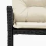 L-shaped garden sofa with black PE rattan table and cushions by , Outdoor sofas - Ref: Foro24-365581, Price: 244,08 €, Discou...