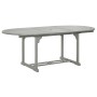 Mesa de jardín madera maciza de acacia gris 200x100x75 cm de vidaXL, Mesas de jardín - Ref: Foro24-47277, Precio: 274,44 €, D...
