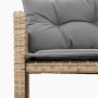 L-förmiges Gartensofa mit beigem PE-Rattantisch und Kissen von , Outdoor-Sofas - Ref: Foro24-365576, Preis: 234,40 €, Rabatt: %
